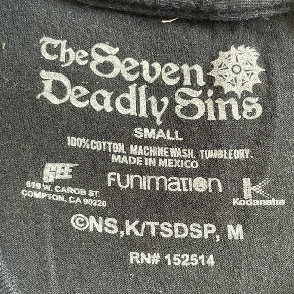 Seven Deadly Sins Tee - Picture 3 of 3